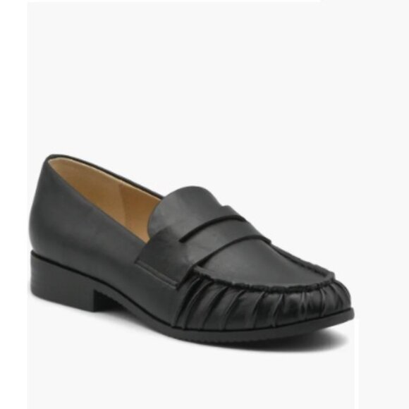 Adrienne Vittadini Ramona Womens Black Penny Loafer Slip-On Shoes Size 7.5 NWBX - Picture 1 of 8